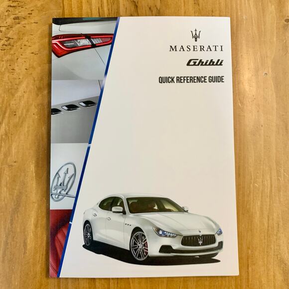 Maserati Ghibli 2016 Owner's Manual Factory Glovebox Book Leather Case DVD OEM - Picture 7 of 11